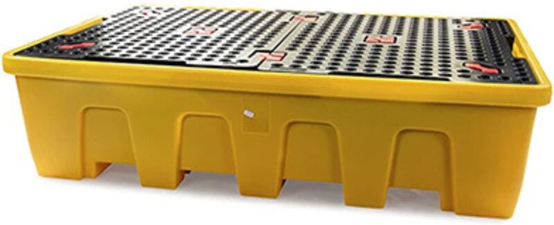 Doppelte Auffangwannen für IBC-Auffangwannen - Gelb - SJ-500-003