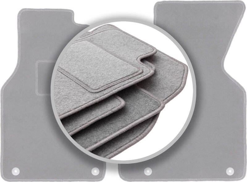 Graue Autofußmatten für: Volkswagen Transporter T4 Kastenwagen (1993-2001)