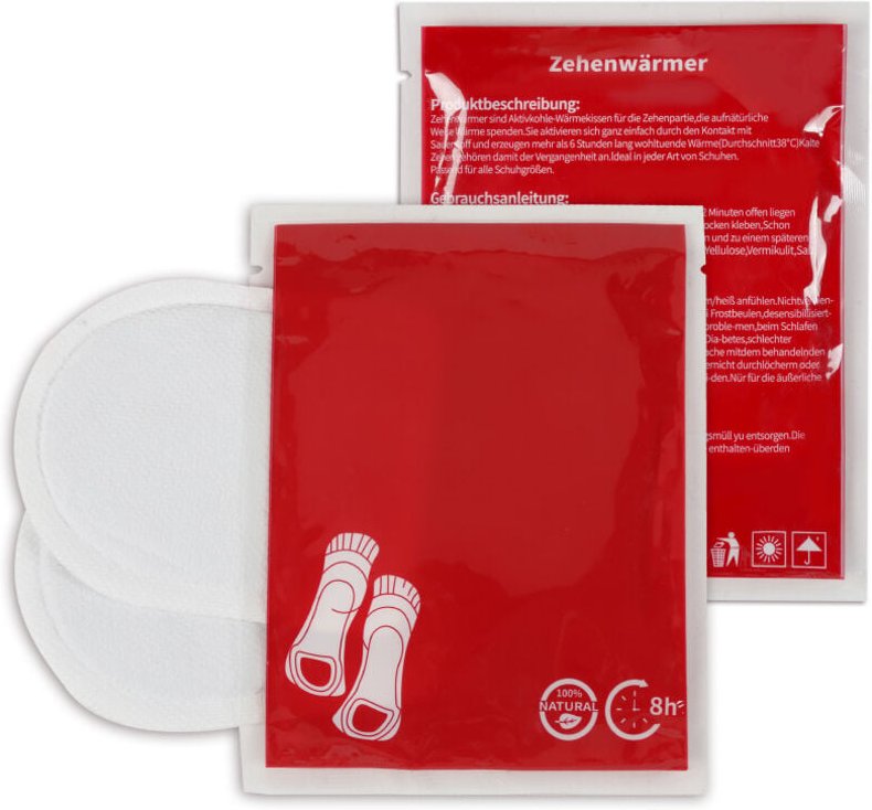 SWANEW 40 Paar Fußwärmer Zehenwärmer Hauchdünne Sohlenwärmer Schuhwärmer Winter Wärmer