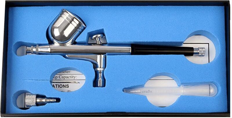 0,3 mm Dual-Action-Airbrush-Set zum Lackieren. Elektrische Airbrushes zum Lackieren von Modellen, Autografiken