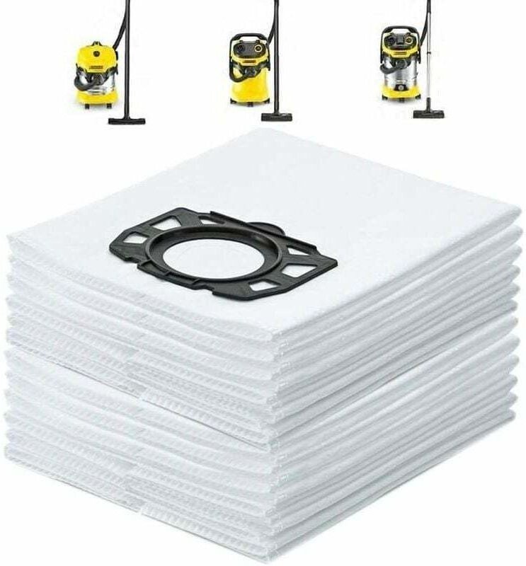 12 Staubsaugerbeutel für Kärcher WD4 WD5