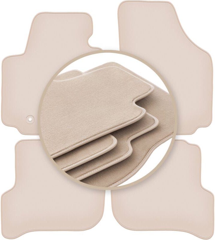 Beige PREMIUM-Matten für: Seat Altea XL Minivan 2006-08.2008