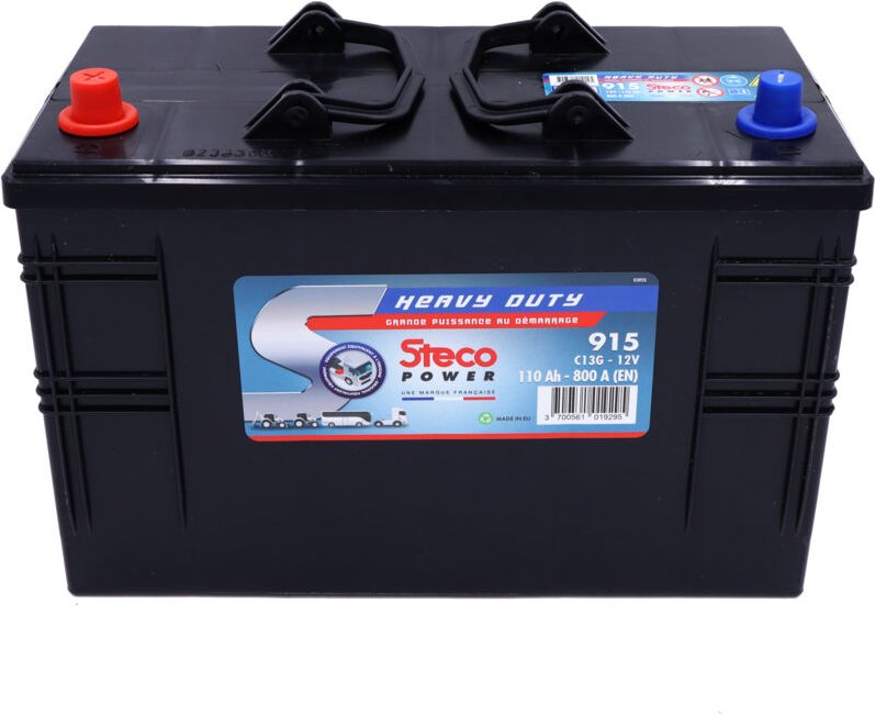 Batterie 12V 110Ah 800A 345x173x233 mm heavy duty stecopower - 915
