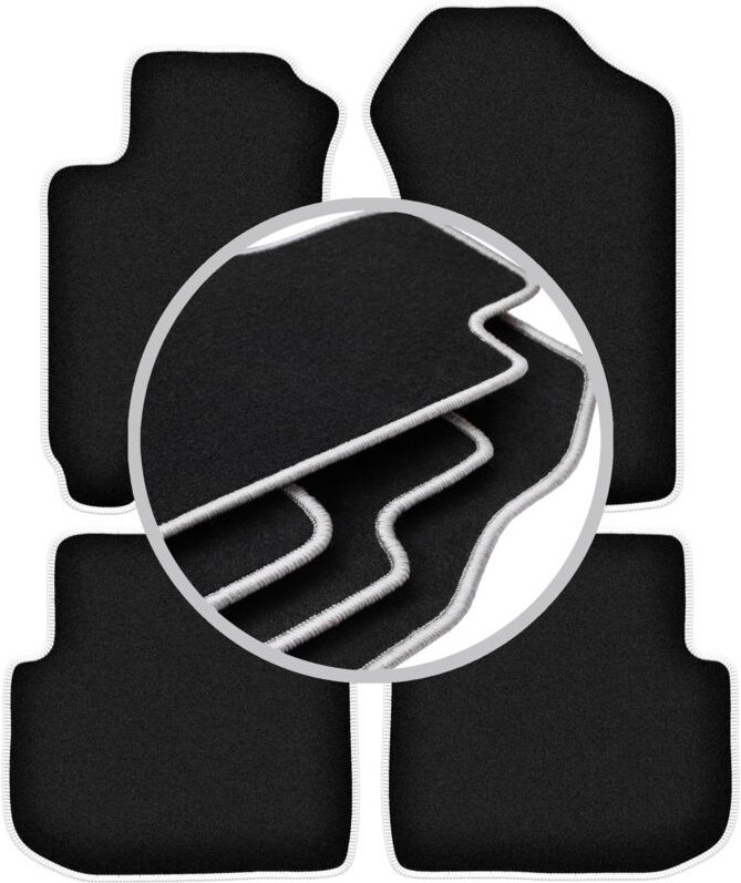 CARLUX-SILVER Autofußmatten für: Subaru Forester I Crossover (1997-2002)