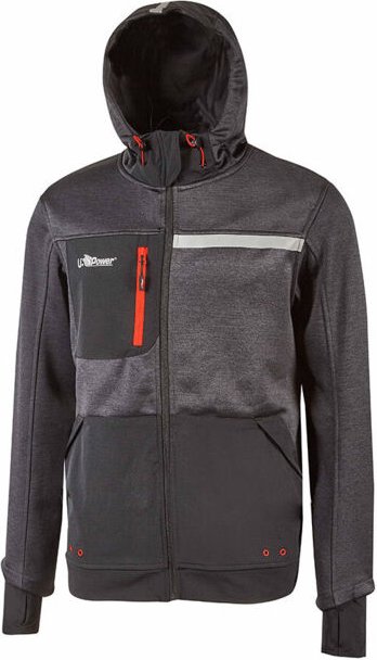 Arbeitskapuzen-Sweatshirt ZIP GALAXY - Grau 3XL