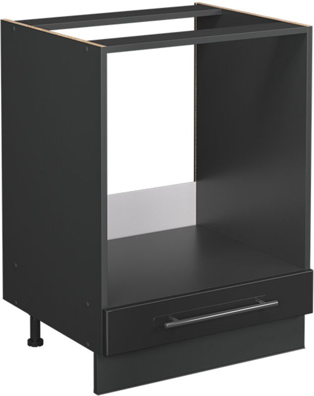 Herdumbauschrank Fame-Line, Anthrazit Hochglanz, 60 cm , AP Anthrazit, Vicco