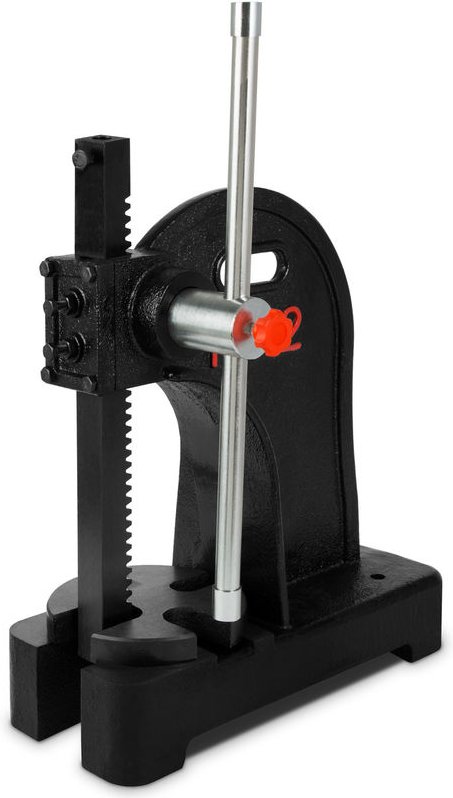 Drehdornpresse Dornpresse Zahnstangenpresse mit 2T Presskraft, bis Werkstückhöhe 190mm, Ausladung 120mm, Handhebelpresse...