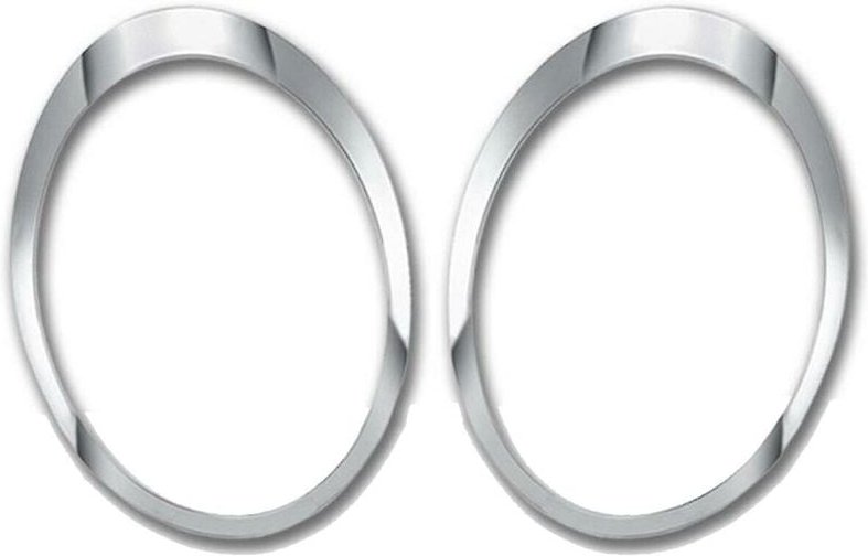 Woosien - 1 Paar links-rechts-Scheinwerferring-Set, galvanisierte Nebelscheinwerferringe, kompatibel für 2007–2015 Mini ...