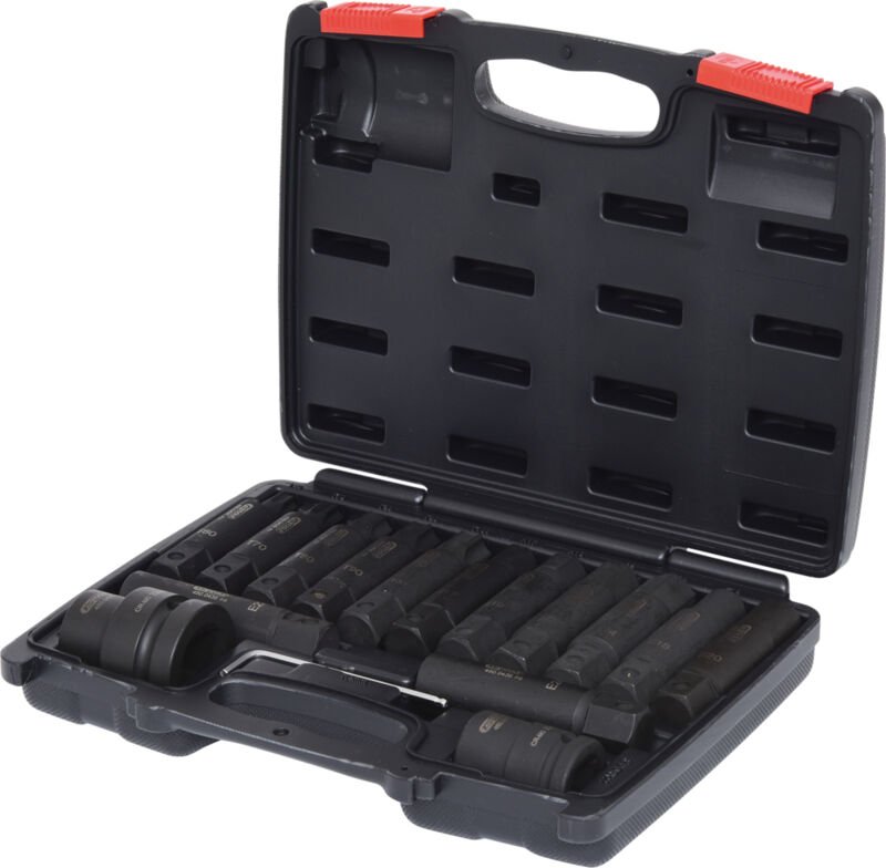 3/4'+1' Kraft-Wechsel-Stecknuss- und Bitstecknuss-Satz, 16-tlg