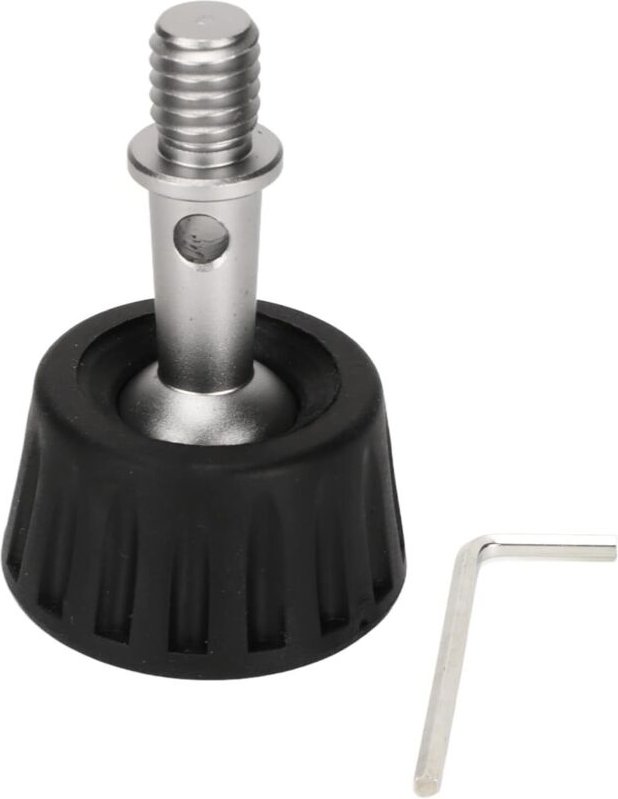 BEBUSINGOTO Stück 34 mm Stativ-Gummifuß, Gummi und Edelstahl, um 360 Grad drehbarer Einbeinstativ-Ersatz für Außenaufnah...