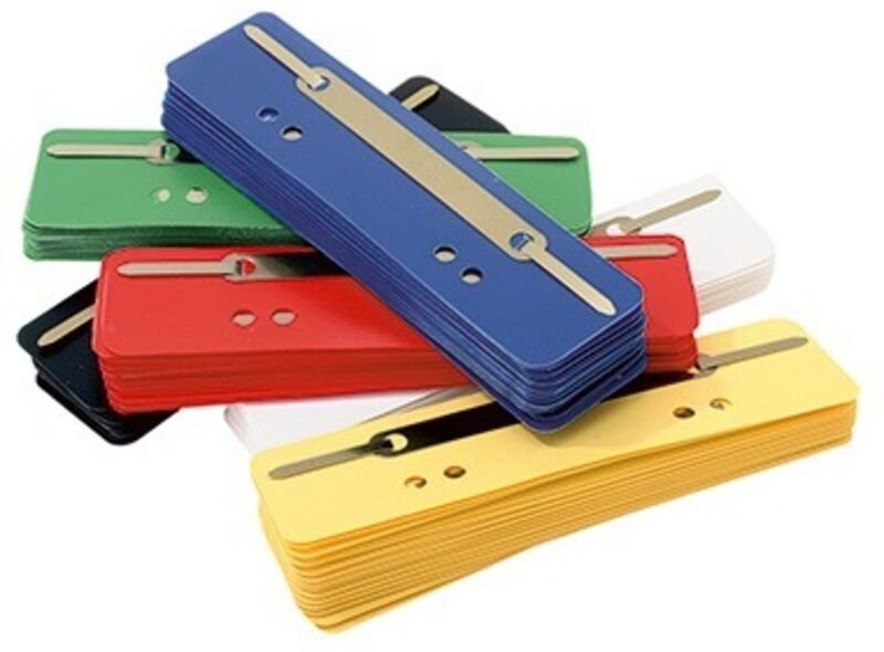 Heftstreifen 3,4 x 15 cm (b x h) Polypropylen rot 25 St./Pack.