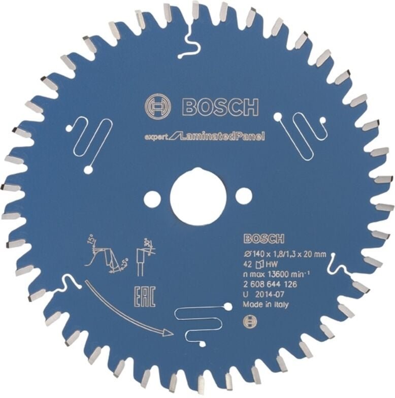Kreissägeblatt Expert for Laminated Panel, 140 x 20 x 1,8 mm, 42 - Bosch
