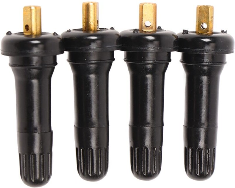 Jeffergarden - 4 Stück Reifenventilschaft, auslaufsicher, Snap-In-Ventilschaft, Ersatz für Ford Reifendrucksensor