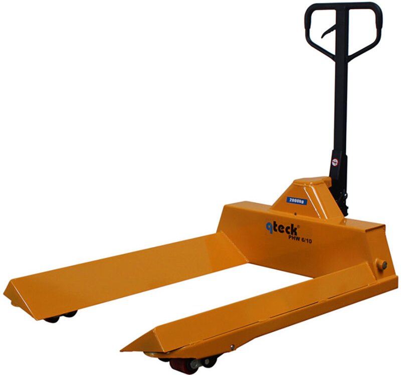 qteck Prismenhubwagen PWH-Serie 1150mm Gabellänge für Rollen-Ø 800-1200mm