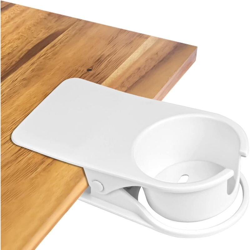 Clip-Becherhalter, Getränkehalter, Schreibtisch-Seitenclip, Flaschenhalter, Kaffee-, Wasser-, Softdrink-Clip, Untertasse...