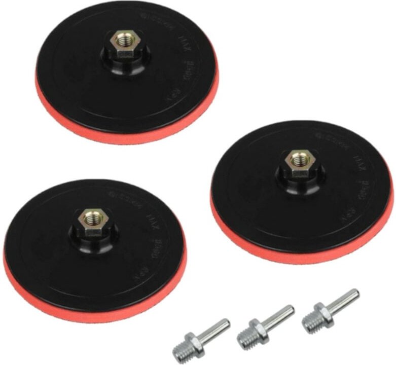 Trade-Shop Klett-Schleifteller / Haftteller / Stützteller / Polierteller mit M14 Spanndorn für Elektrowerkzeuge mit M14 ...