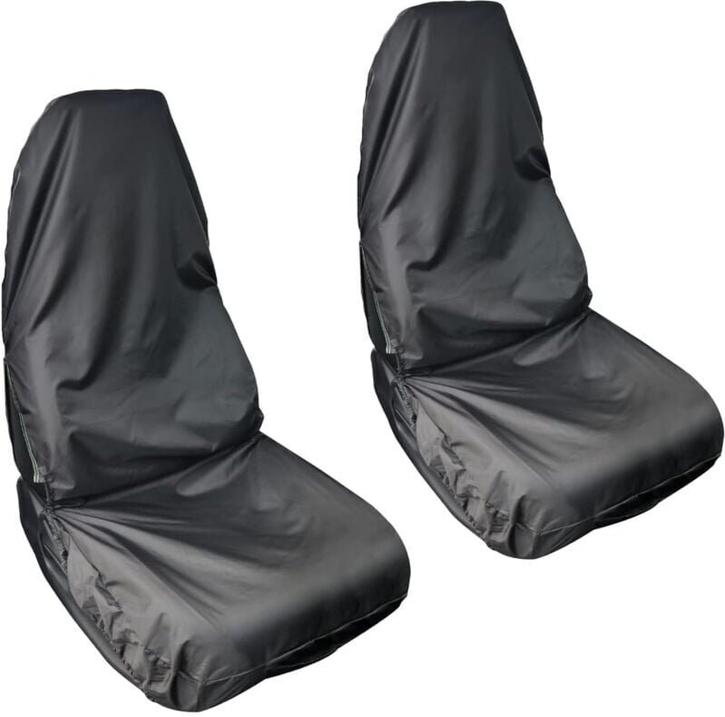 Coprisedili anteriori impermeabili per auto, 2 confezioni, protezioni universali per sedili impermeabili, neri loy