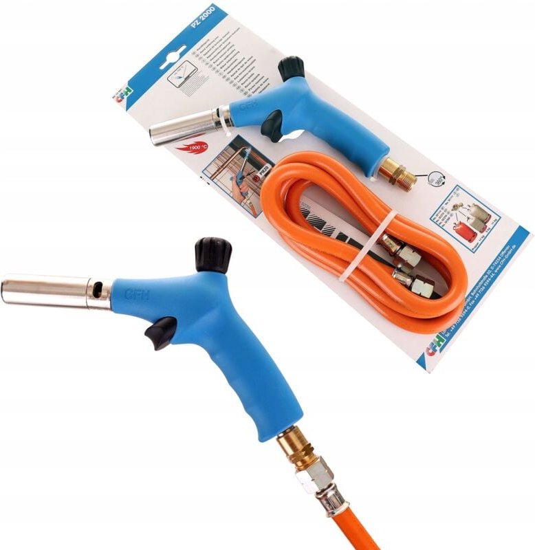 Gas-Lötbrenner Mit 1,5m Schlauch Piezo-Zünder 1900c