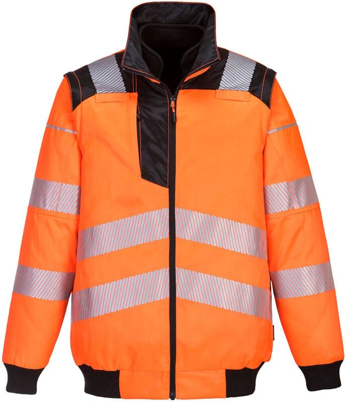 Thumbnail - Hochsichtbarkeits-3-in-1 Jacke PW3 Orange/Schwarz L
