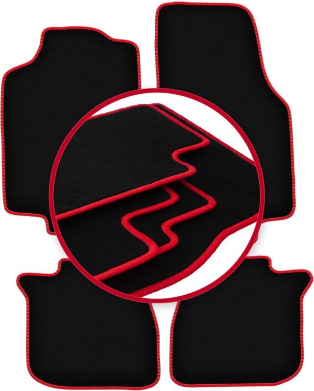 CARLUX-RED Autofußmatten für: Lancia Lybra Limousine, Kombi, SW (1999-2005)