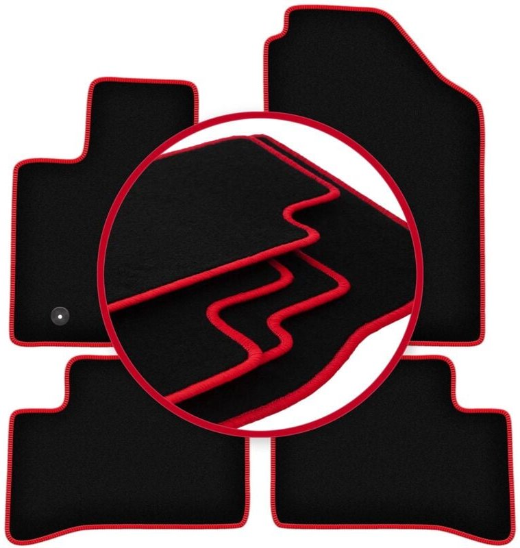 CARLUX-RED Autofußmatten für: Hyundai Tucson IV SUV (2021-)