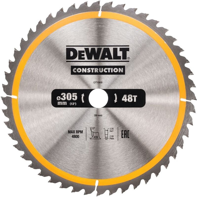 Kreissägeblatt 305 x 30mm 48 wz - Dewalt
