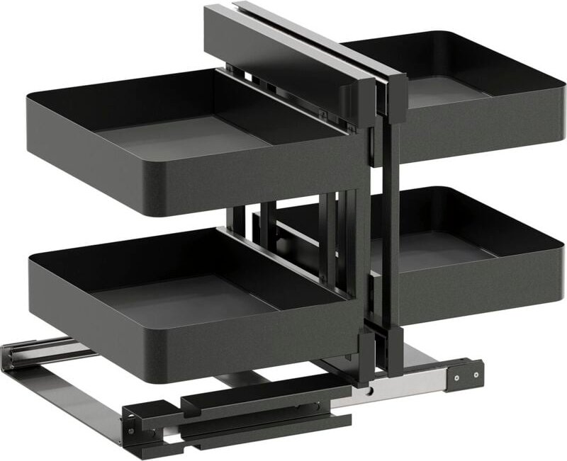 Vs Cor Flex Eckschrank Auszug links/rechts Planero - Set für Küchenunterschränke mit kb 1000mm - Korbablage, Stahl lava ...