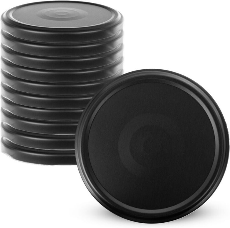 Deckel fi66 10er-Pack Mattschwarz - Kadax