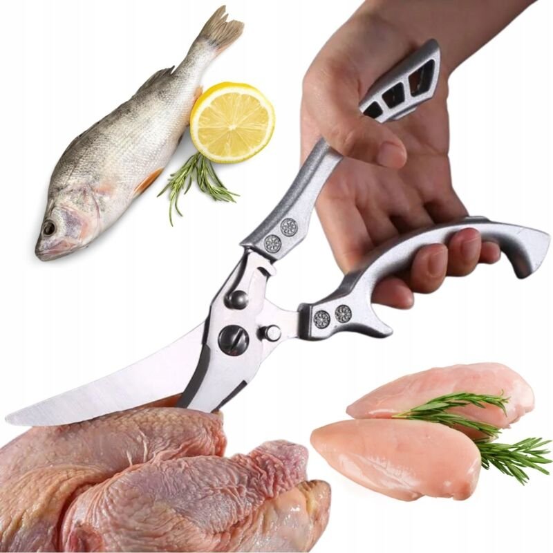 Küchenschere Küchenschere Stahl zum Schneiden von Fleisch Geflügel Huhn Fisch