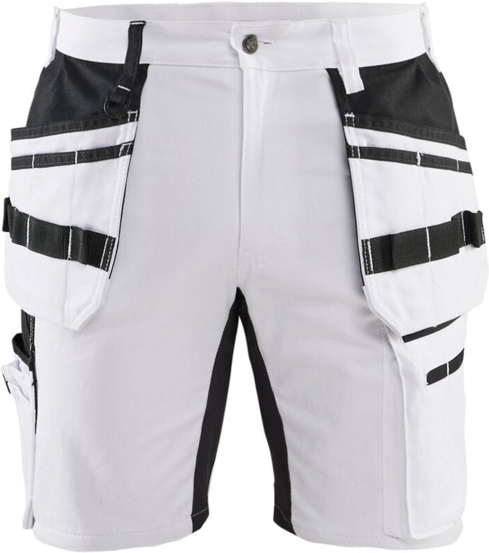 Arbeits-Shorts Stretch Maler 1911 – Weiß/Schwarz 3XL – FR(56) – SE(C62) – Standards