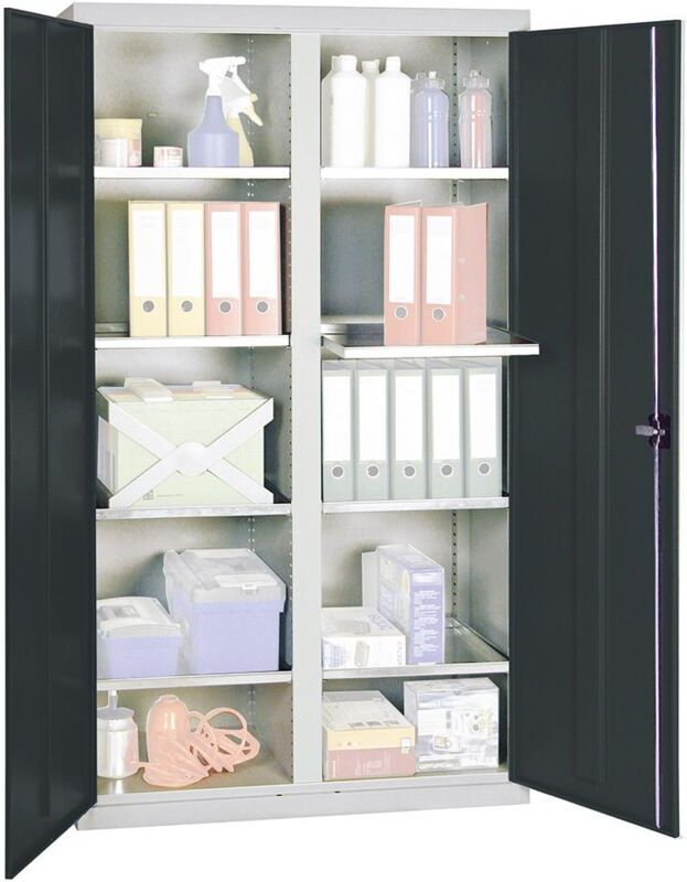 Stumpf - Werkzeug- und Materialschrank 3000, ral 7035/7016, 8 Wannen