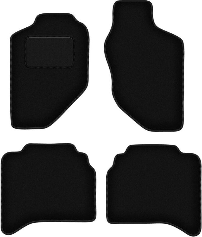 Schwarze Veloursmatten für: Opel Frontera B 5 Türen (1998-2006)