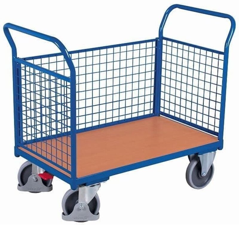 VARIOfit Dreiwandwagen mit Drahtgitter 850x475mm