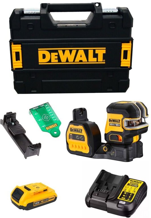 Selbstnivellierender DeWALT DCE088NG18D1T (1 x 2,0 Ah + DCB107 + TSTAK II)
