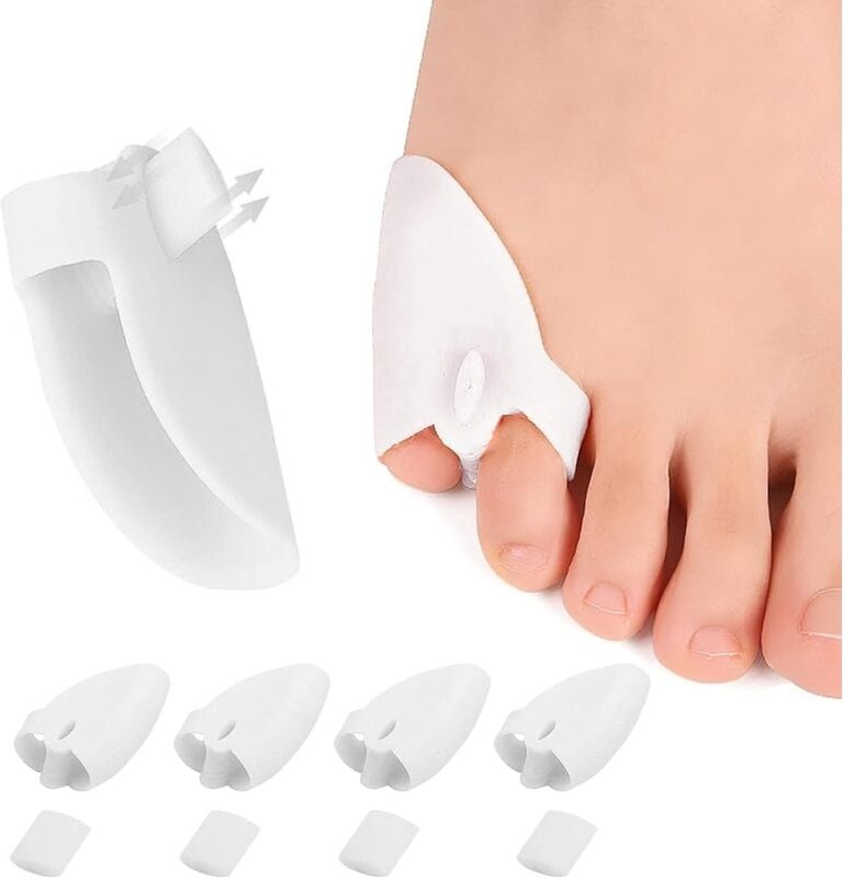 Zehentrenner Silikon Zehenschutz, 8 Stück Zehenspreizer Kleiner Zeh Zehentrenner Schutz Silikon Pinky Toe Separatoren Sc...