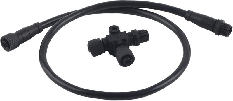 Jeffergarden - Für nmea 2000 Drop Backbone-Kabel mit T-Stecker, 5-polig, wasserdicht, M12, 0,5 m, für Garmin-Netzwerke