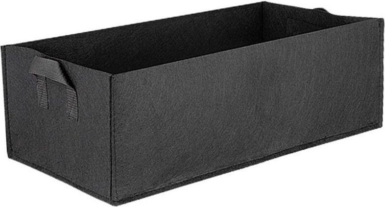 Faltbare wachstumstasche in decke - schwarz