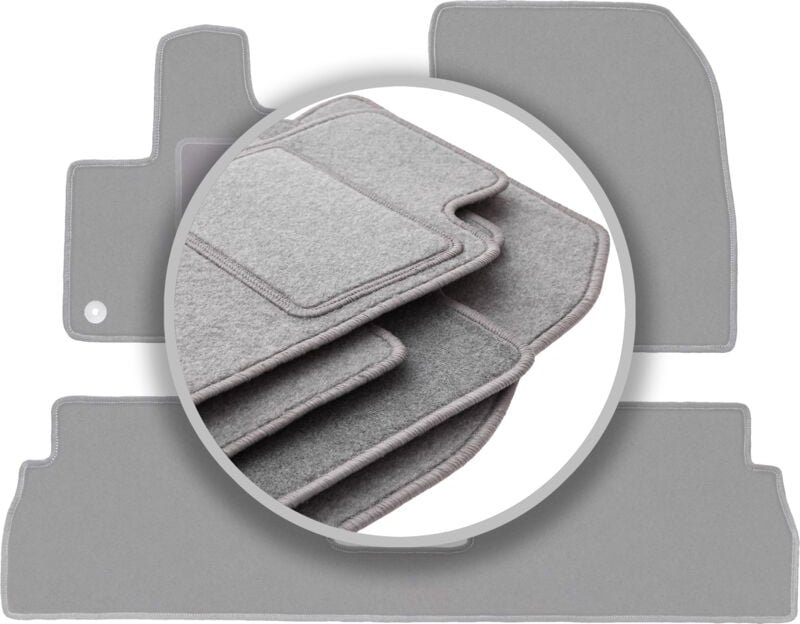 Fußmatten Aschegrau für: Citroen Berlingo III Kombivan (2018-)