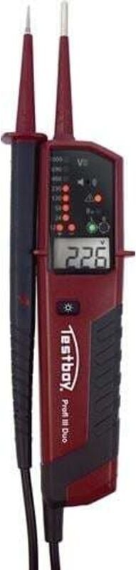 Spannungs-/Durchgangsprüfer PROFI III DUO 6-1000 V AC/6-1500 V DC