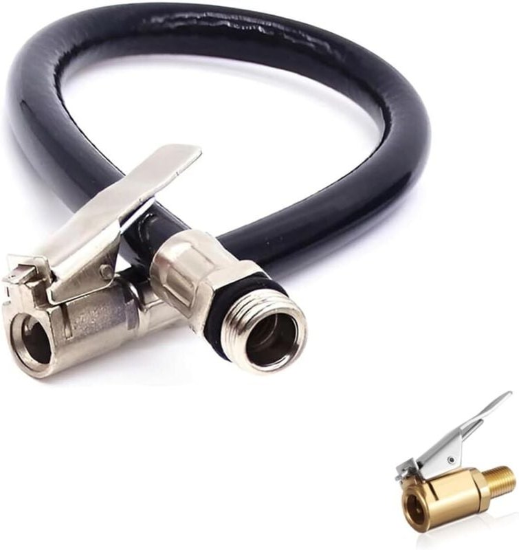 Thumbnail - 1 Stück Reifenfüller Schlauch, 12.5mm Ventilverlängerung Autoventil Adapter Schlauch Reifenfüllschlauch Ersatzschlauch f...