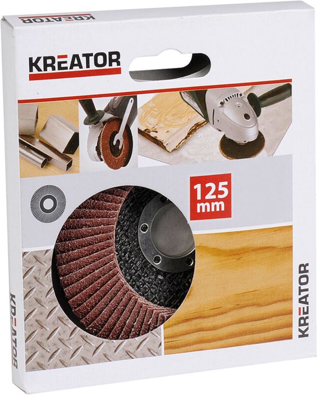 Korund-Fächerscheibe - Korn 120 - Ø 125 mm Kreator