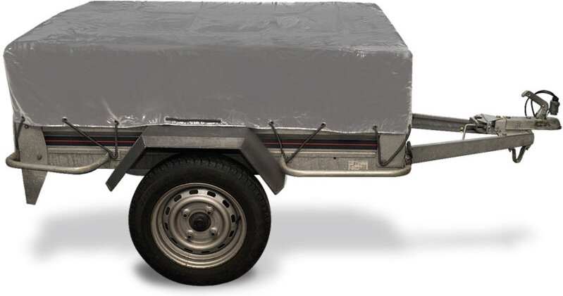 Euro Vanadium - Anhängerabdeckung mit Felge Grau 160 x 120