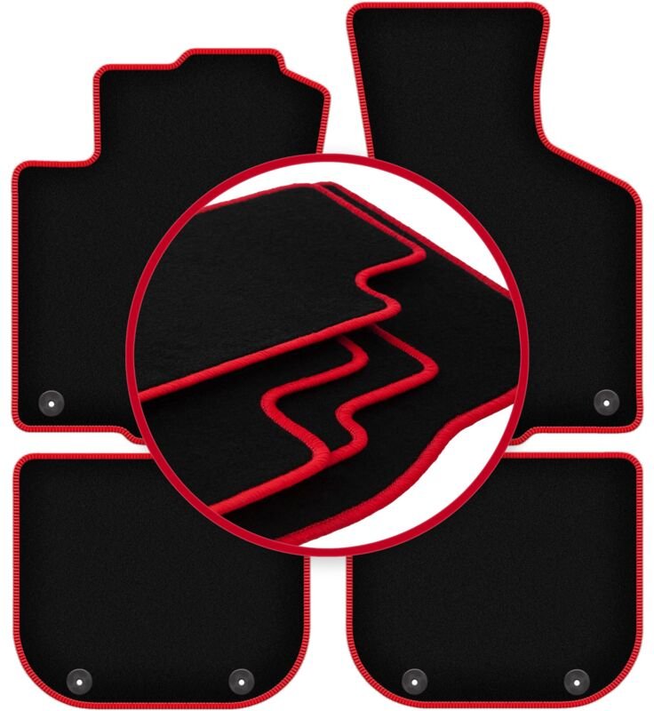 CARLUX-RED Autofußmatten für: Audi A3 8L Fließheck (1996-2001)
