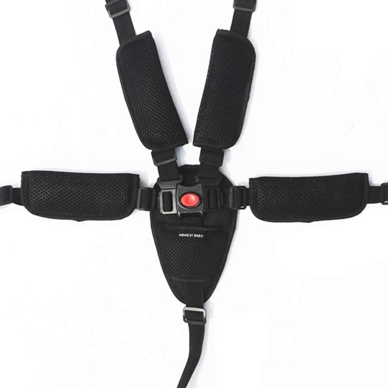 Baby-Sicherheitsgurt, Hosenträgergurt, verstellbar, 5-Punkt-Sicherheitsgurt für Babyhochstuhl, Kinderwagen und Auto, Uni...