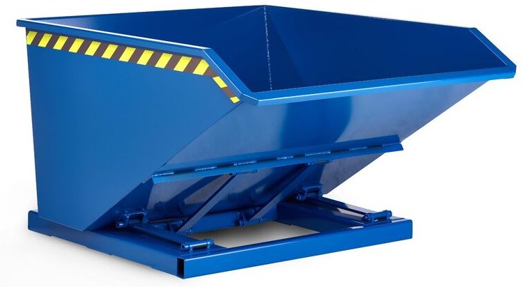 RR Industrietechnik Muldenkipper Typ RTK-150 2370x1450x780mm 1500dm³ RAL 5010 Enzianblau