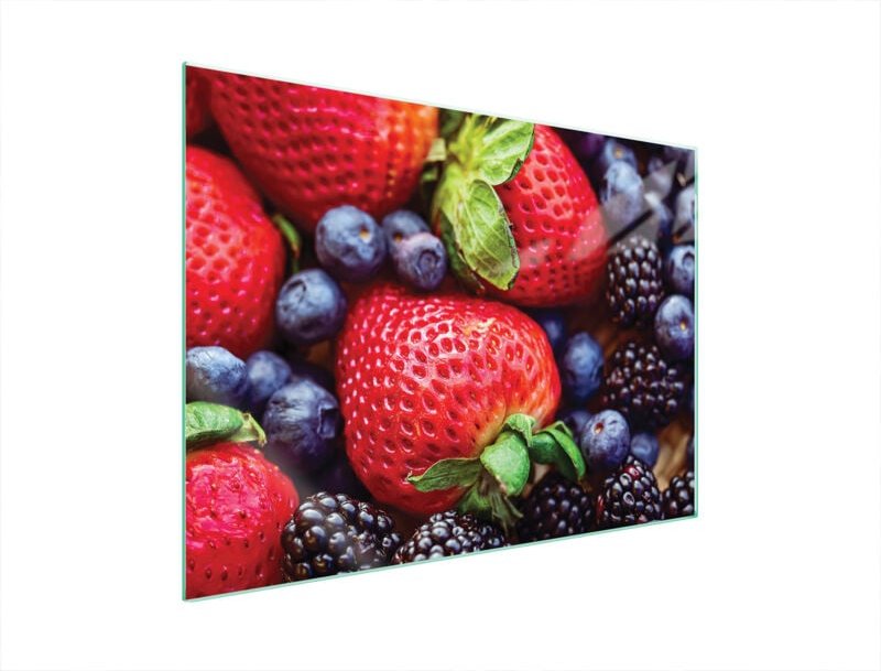 GLASSCHUTZPLATTE FÜR HERD 70x52 ERDBEEREN