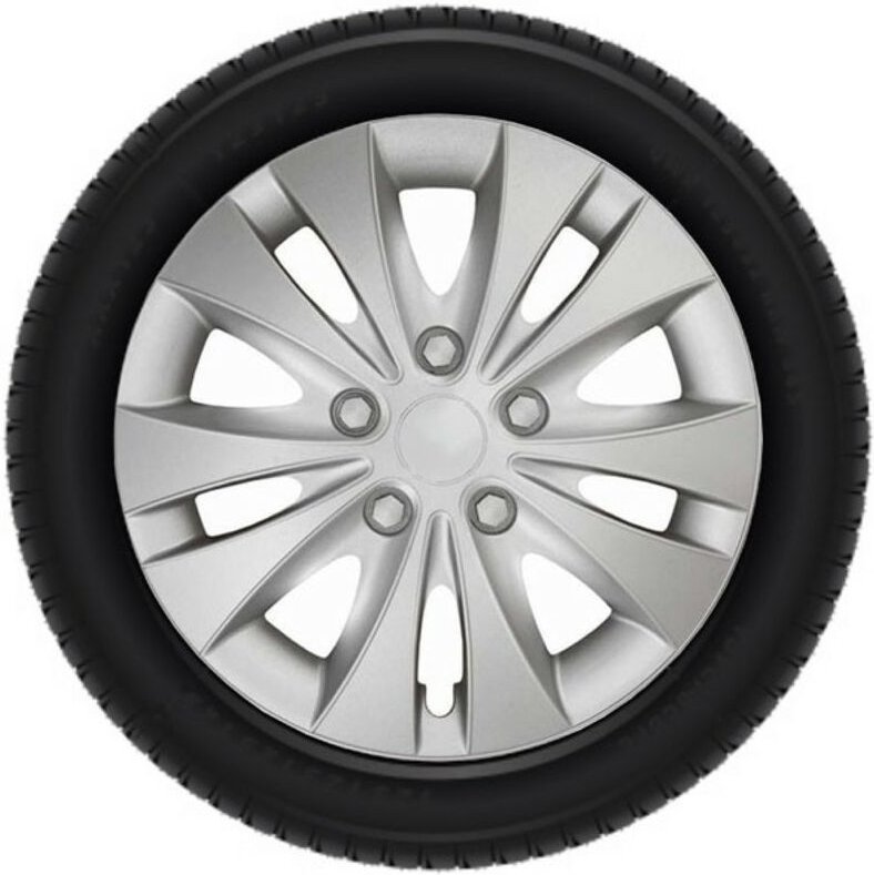 Radkappen-Satz - 13 Zoll - Storm - Silber