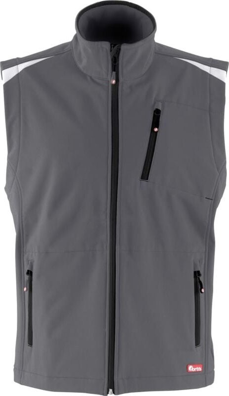 Herren Weste 24, d-grau/schwarz, Gr.XL - Fortis