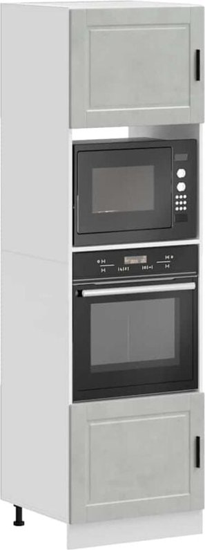 Vidaxl - Herdumbauschränke 2 Stk. Porto Betongrau Holzwerkstoff