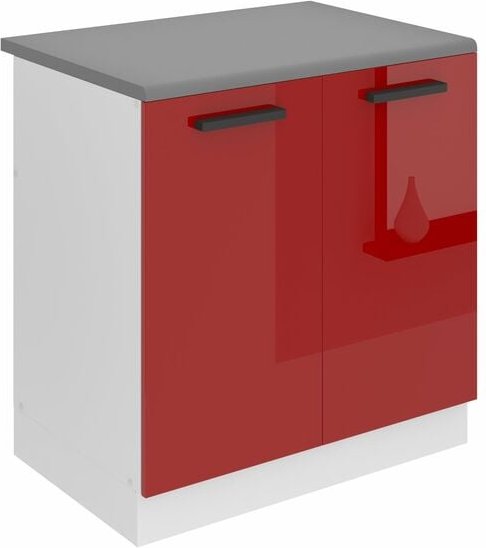 Unterschrank Küche, Spülenunterschrank 80 cm Breite. sdz Küchenunterschrank mit Arbeitsplatte. Spülenschrank mit 2 Türen...